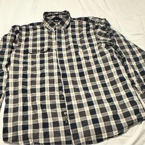 Carhartt Black and White Plaid Casual Shirt